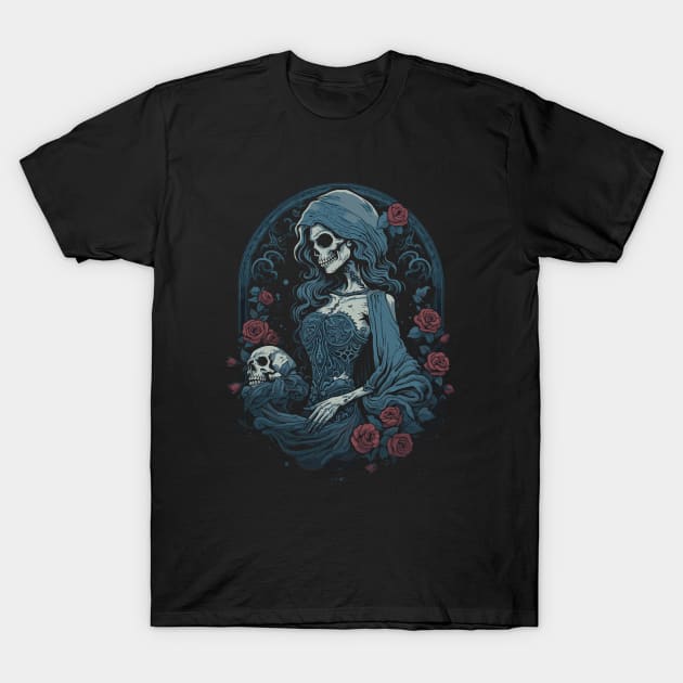 Death Awaits You T-Shirt by lord.mandragoran